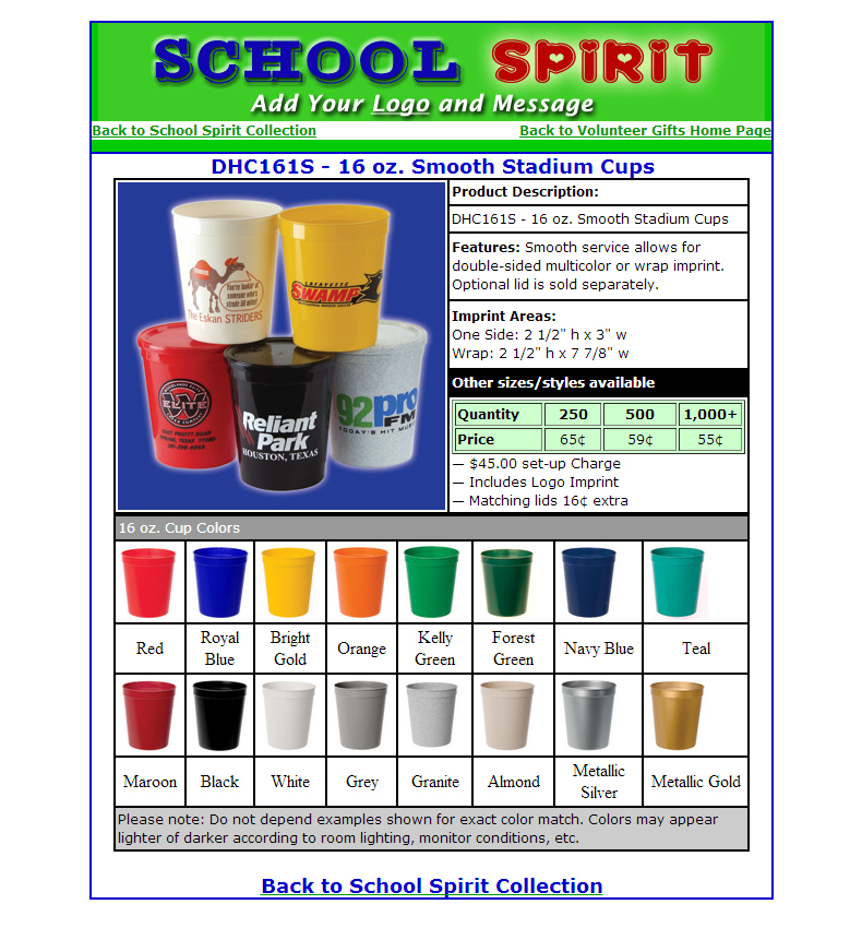 16 oz. Smooth Plastic Cups 16 oz. Smooth Plastic Cups
